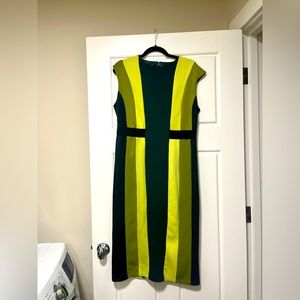 Midi hunter green dress